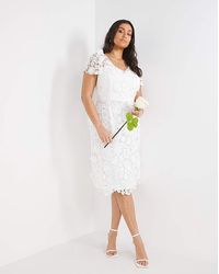 Joanna Hope - 3D Lace Midi Dress - Lyst