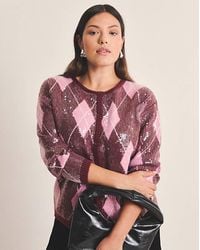 Simply Be - Clear Sequin Cardigan - Lyst