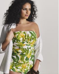 MAGISCULPT - Twist Front Bandeau Tankini Top - Lyst