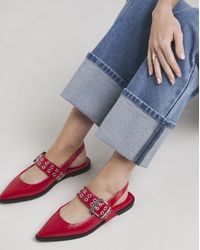 Simply Be - Hardware Mary Jane Slingback Shoe Wide - Lyst