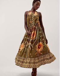 Monsoon - Fallon Tropical Print Midi Dress - Lyst