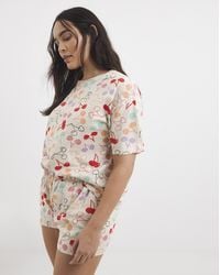 Simply Be - Cherry Shortie Set - Lyst
