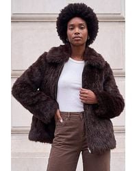 Roman - Roman Faux Fur Short Coat - Lyst