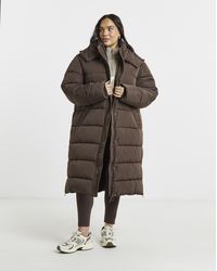 Gym King - Longline Quilted Puffer Coat - Lyst