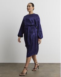 Joanna Hope - Jacquard Tie Waist Dress - Lyst