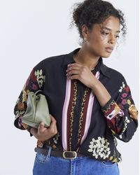 Simply Be - Floral Placement Print Shirt - Lyst