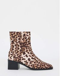 Simply Be - Square Toe Ankle Boot Extra Wide - Lyst