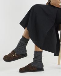 Simply Be - Buckle Flat Mule Extra Wide - Lyst