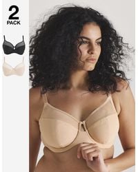 Pretty Secrets - 2 Pack Mesh Minimiser Wired Bras - Lyst