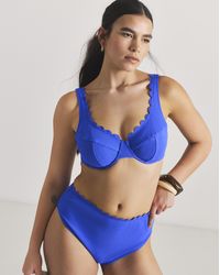 MAGISCULPT - Scallop Edge High Waist Bikini Bottoms - Lyst