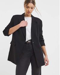 Simply Be - Oversized Single Breasted Blazer - Lyst