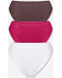 Sloggi - 3Pk Tai Hi Leg Knicker - Lyst