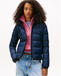 Tommy Hilfiger - Faux Fur Hood Slim Down Jacket - Lyst