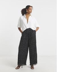 Joanna Hope - Crinkle Wide Leg Trousers - Lyst