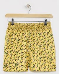 Simply Be - Textured Jersey Shirred Waist Shorts - Lyst