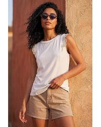 Roman - Roman Embroidered Frill Top - Lyst