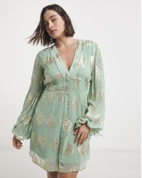 Simply Be - Jacquard Skater Dress - Lyst