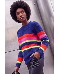 Roman - Roman Fluffy Stripe Knit Jumper - Lyst
