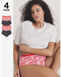 Pretty Secrets - 4 Pack Micro Midi Briefs - Lyst