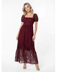 Lovedrobe - Floral Lace Midaxi Dress - Lyst