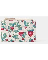 Accessorize - Strawberry Print Card Holder - Lyst