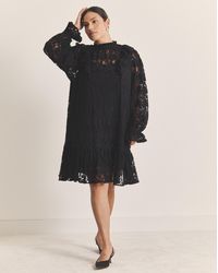 Simply Be - Lace Ruffle Mini Dress - Lyst