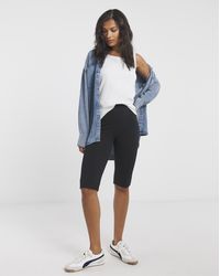 Simply Be - Knee Length Cotton Cycling Short - Lyst