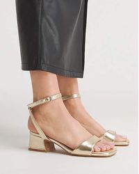 Simply Be - Barely There Low Block Heel Ex Wide - Lyst