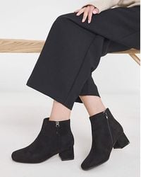 JD Williams - Low Block Heel Boot With Zip Ex Wide - Lyst