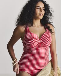 MAGISCULPT - Gingham Underwired Tankini Top - Lyst