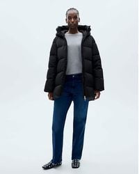 Mango - Quilted Anorak Puffer With Hood - Lyst