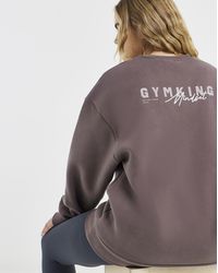 Gym King - Poise Relaxed Crew Sweatshirt - Lyst