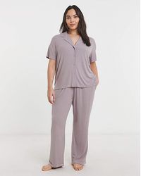 Simply Be - Modal Button Through Pj Set - Lyst