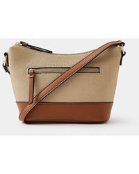 Accessorize - Two Tone Canvas Crossbody - Lyst