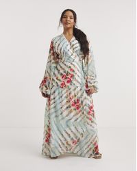 Hope & Ivy - Kelda Floral Maxi Dress - Lyst