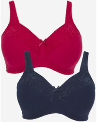 Pretty Secrets - 2 Pack New Sarah Full Cup Non Wired Bras - Lyst