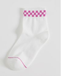Vans - Check Half Crew Socks - Lyst
