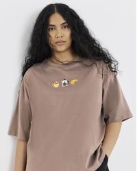 Simply Be - Embroidered Coffee & Pastry T-Shirt - Lyst