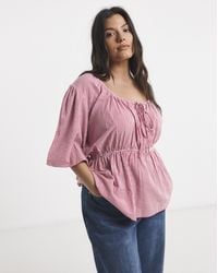 Simply Be - Short Sleeve Blouse - Lyst