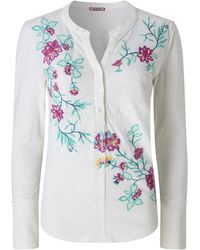 Joe Browns - Jb Fabulous Floral Embroidered Henley - Lyst