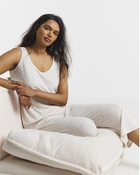 Pretty Secrets - Pretty Lounge Fold Top Culotte Set - Lyst