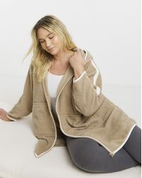 Pretty Secrets - Zip Fleece Cardigan - Lyst