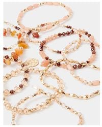 Accessorize - Beaded Stretch Bracelets - Lyst