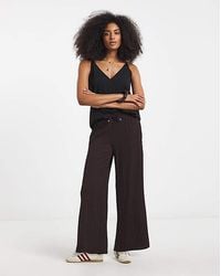 Simply Be - Jersey Textured Wide Leg Trousers - Lyst