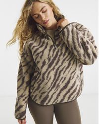 Sweaty Betty - 1/2 Zip Printed Fleece - Lyst