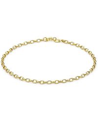 iJewel - 9Ct Hollow Belcher Bracelet - Lyst
