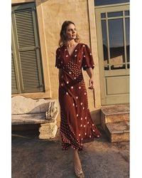 Monsoon - Amaya Polka Dot Maxi Dress - Lyst