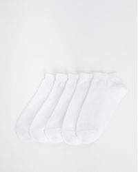 Pretty Secrets - 5 Pack Super Value Trainer Liner Socks - Lyst
