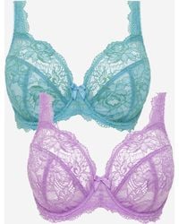 Pretty Secrets - 2 Pack Ella Lace Full Cup Wired Bras - Lyst