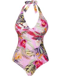 Figleaves - Fiji Halterneck Swimsuit - Lyst